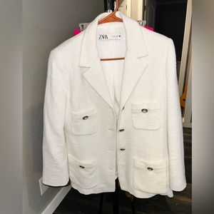 Ivory zara blazer
